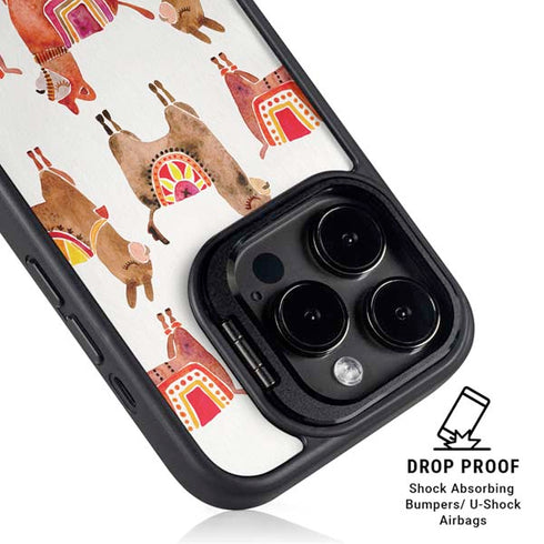Alpacas by Cat Coq iPhone 14 Pro Kickstand Case